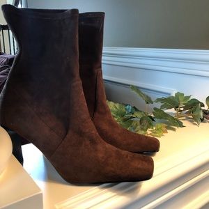 Dark Brown Suede Boots never worn